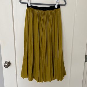 Zara Trafaluc Collection Satin Pleated Skirt